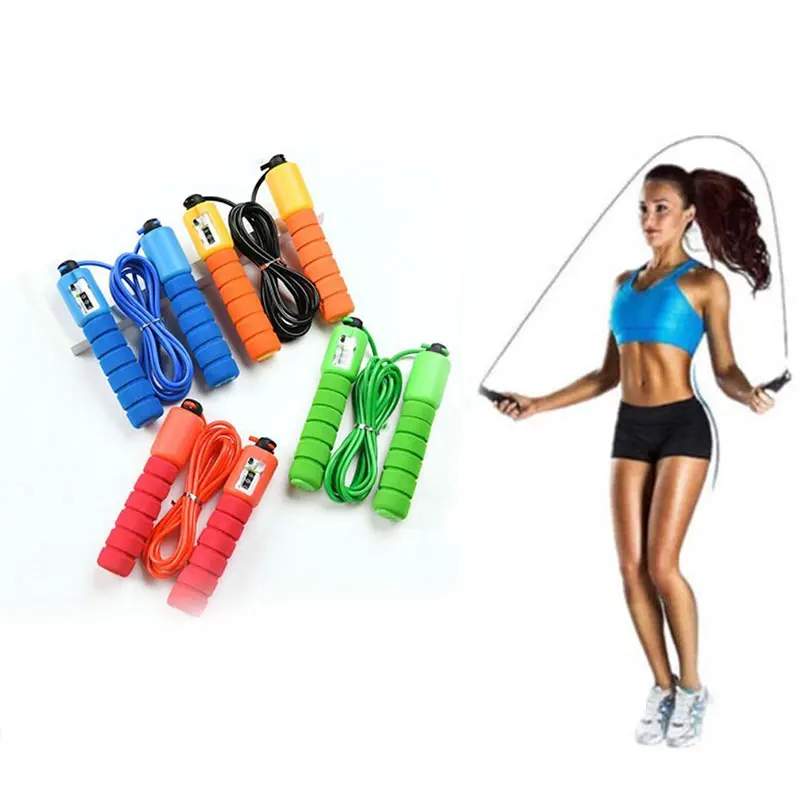 

Fast Speed Counting Jump Rope Handle Skipping Sports Fitness Aerobic Jumping Exercise Non-Slip Handle Lose Weight Jump Rope