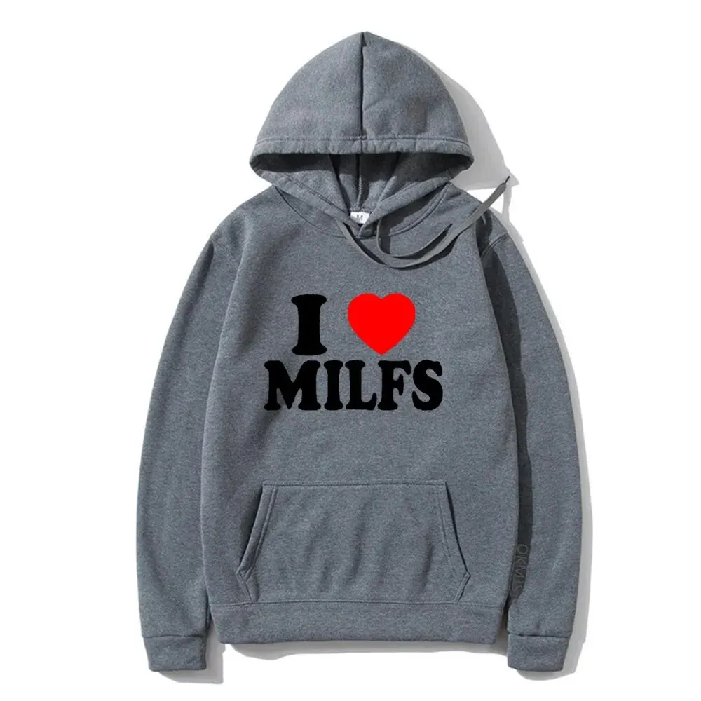 Свитшот I Love MILFS с надписью для мужчин и женщин