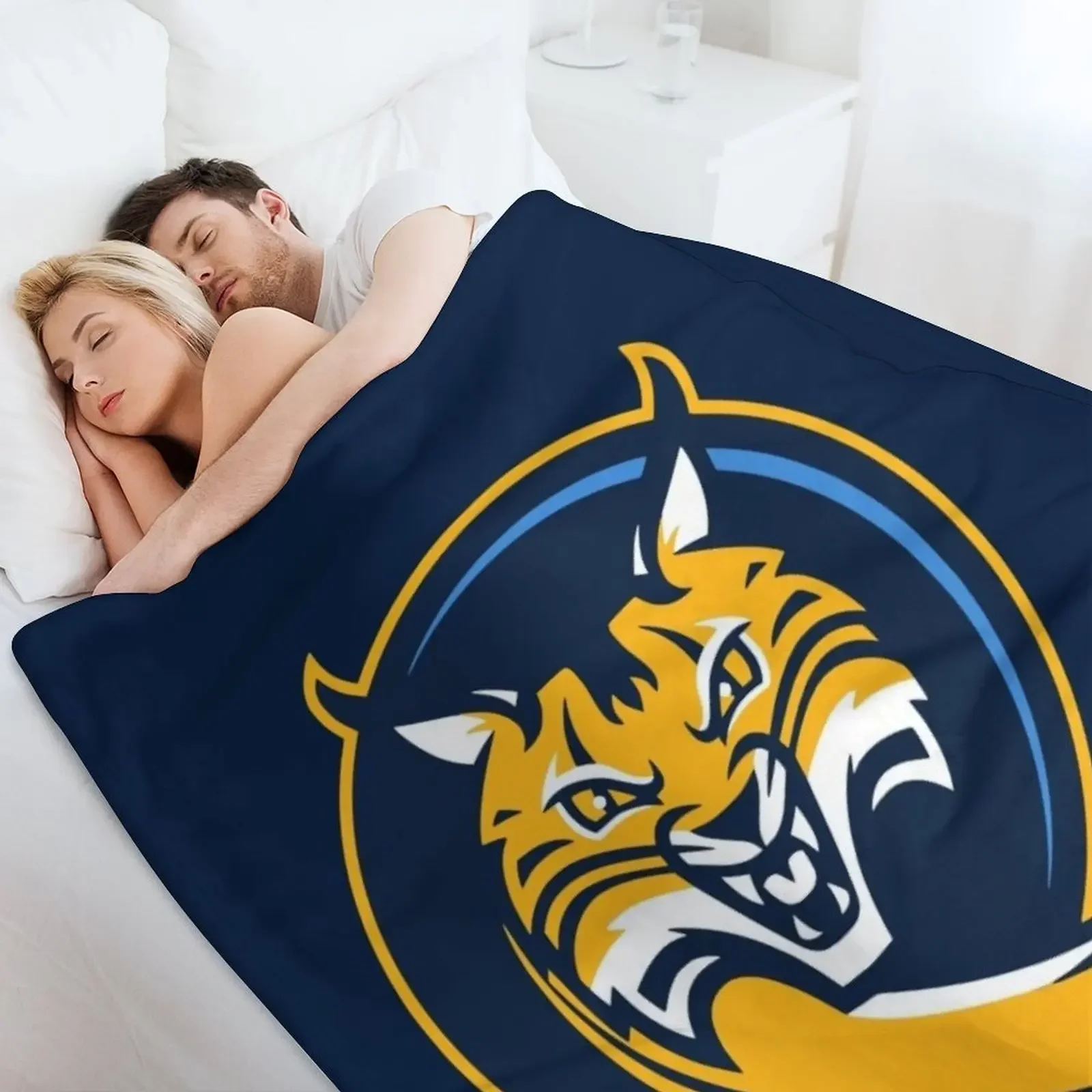 Одеяло Bobcats Quinnipiac-icon мягкие плюшевые плед декоративные одеяла для дивана
