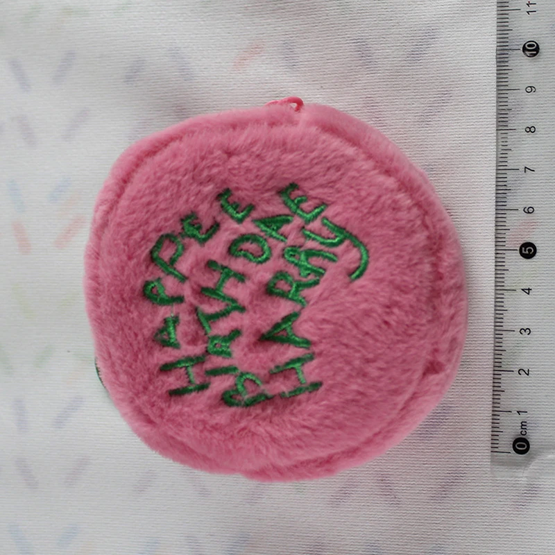 

Мини розовая плюшевая косметичка