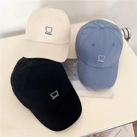 japanese niche cotton baseball cap mens and womens fashion back button cap unisex hip hop hats embroidered summer sun hat