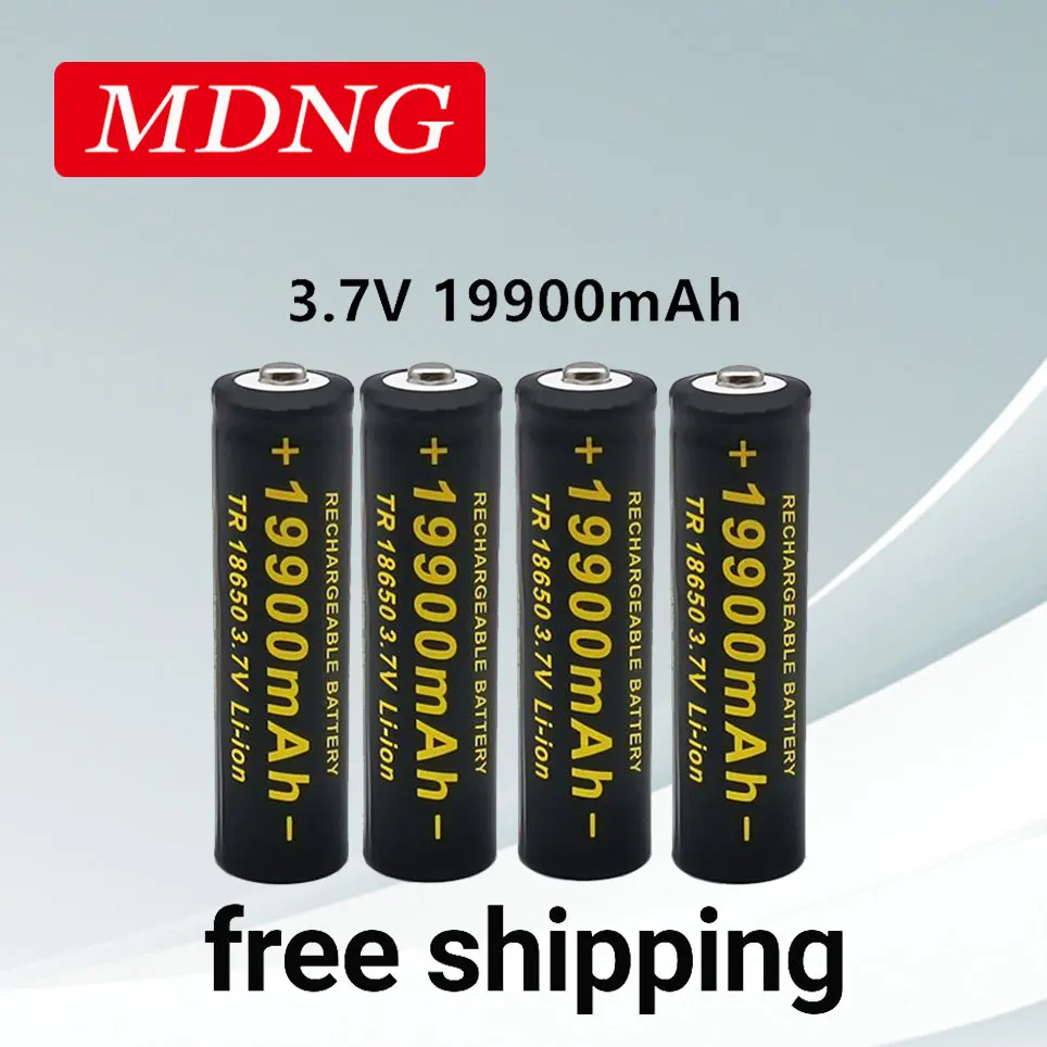 

100% New 3.7V 18650 19900mAh high capacity batteries Li-ion lithium battery for flashlight battery