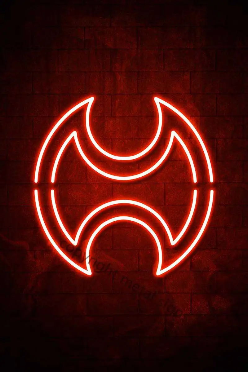 

Декоративная неоновая вывеска «воин», винтажный металлический Ретро-знак финальной фантазии, жестяная неоновая вывеска для кафе, дома, клу...