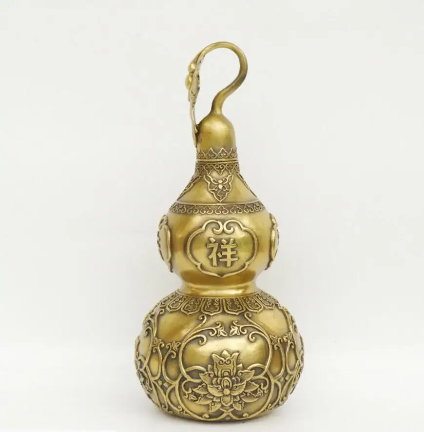 Медная Статуя Kaiguang из чистой меди, бытовое украшение, благоприятная тыква, богатая тыква, подарок ручной работы