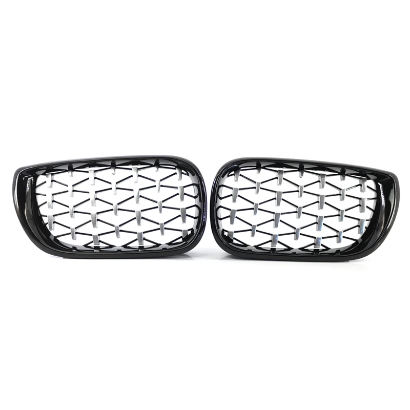 

Car Front Air Outlet Grille Kidney-Shaped Grille Racing Grills 51132158542 51132158543 For-BMW E46 4-Door 2002-2005