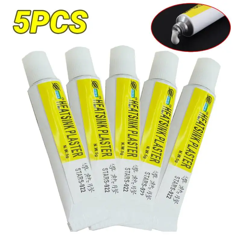 1-5pcs Thermal Pads Conductive Heatsink Glue 5g Plaster Viscous Adhesive