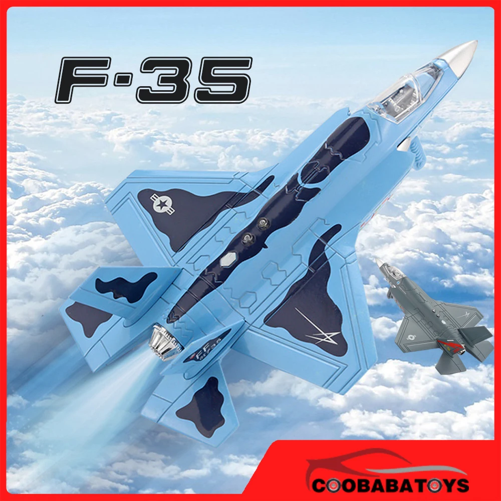 

F35 / F22 Stealth Fighter Metal Airplane Model Diecast Mlitary Toys Aircrafts Collection for Boy Children Kids Toys Hobbies Gift