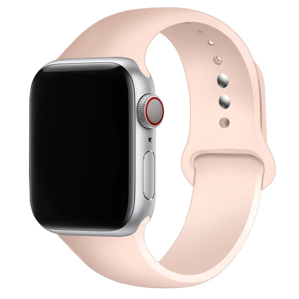 

Silicone strap For Apple Watch band 44mm 40mm 42 45 mm 3 4 5 6 se ultra 49mm correa watchband bracelet iWatch series 7 45mm 41mm