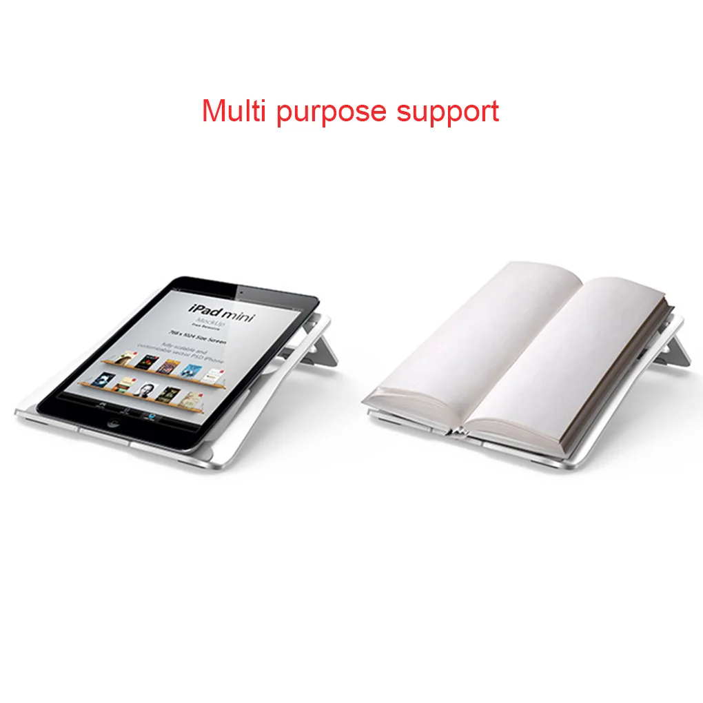 

Подставка для ноутбука из алюминиевого сплава, складной держатель для планшета, металлический кронштейн для охлаждения компьютера, серый