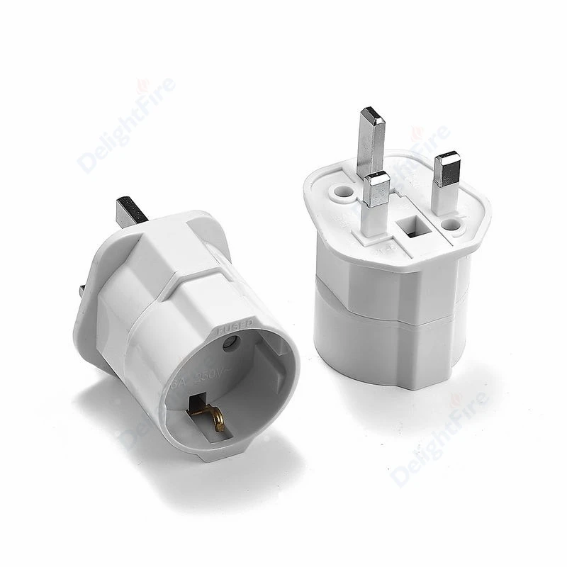European To British Singapore Malaysia Converter Type G Fused Plug