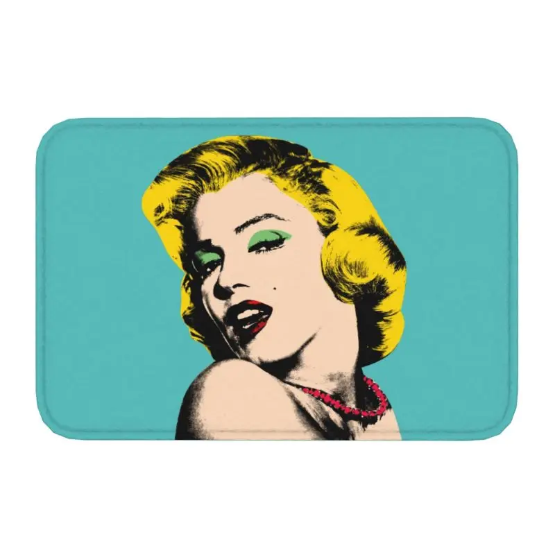 

Поп-арт Golden Warhol Monroe Marilyns, Придверный коврик, нескользящий кухонный коврик для ванной, для гостиной, напольная дверь, подкладка для ног