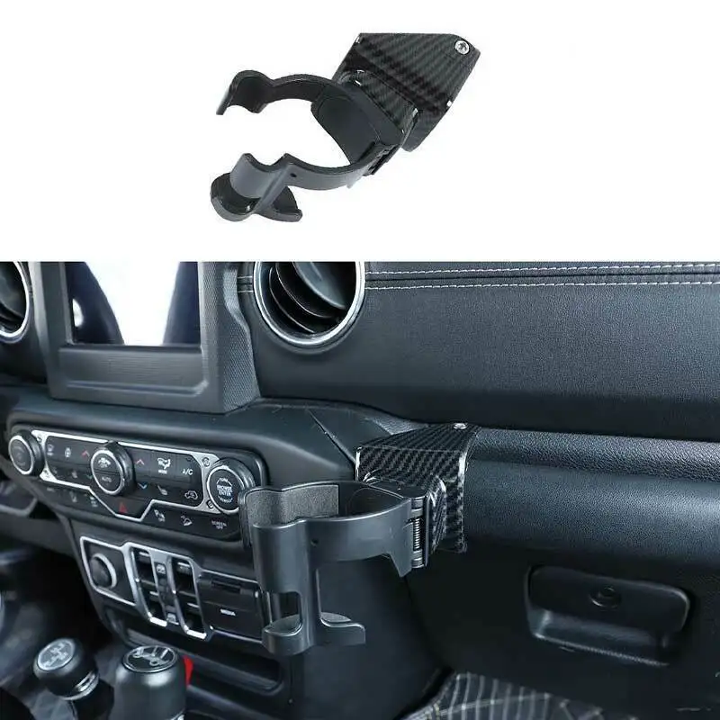 

Universal Carbon Fiber Car Dashboard Phone Navigation GPS Water Cup Holder Trim