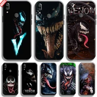 venom marvel for xiaomi redmi note 7s phone case 6 3 inch soft silicon coque cover black funda comics thor