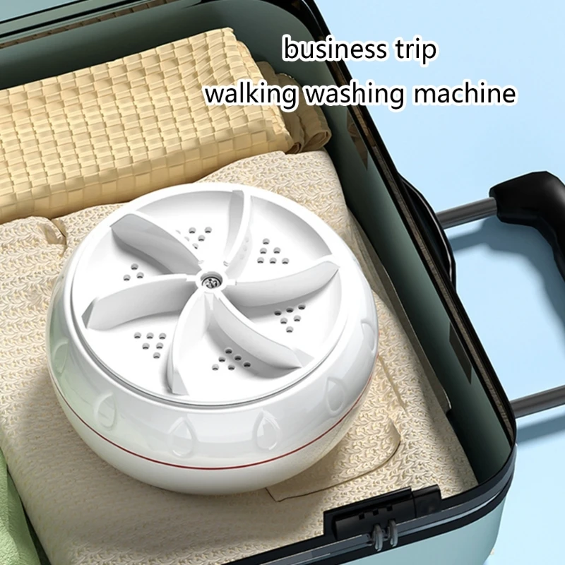 

Portable Turbo Washers Mini Washing Machine Ultrasonic Washing Machine with USB Powered Travel Washers Cleaner