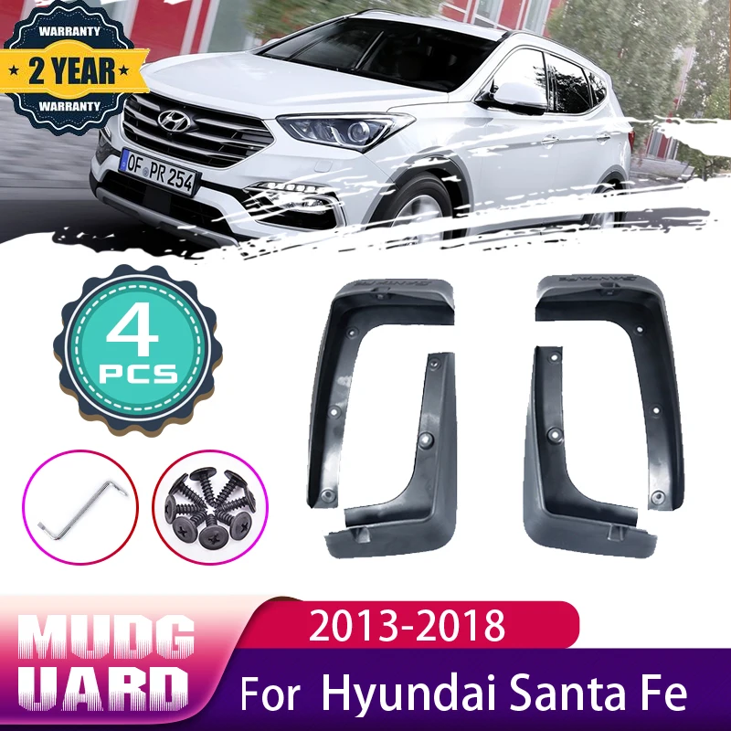 Auto Kotflügel Für Hyundai Santa Fe ix45 2013 ~ 2018 DM Vorne Hinten Räder Splash Schlamm Wachen Mudflap Kotflügel Auto zubehör 2014