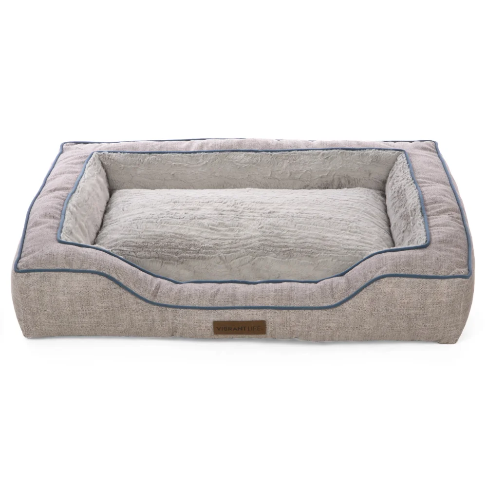 

BOUSAC Bolstered Bliss Mattress Edition Dog Bed, 36"x26", Up To 70lbs,The Kennel Is Comfortable and Suitable for Large Dogs