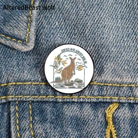 kangaroo always printed pin custom funny brooches shirt lapel bag cute badge cartoon cute jewelry gift for lover girl friends