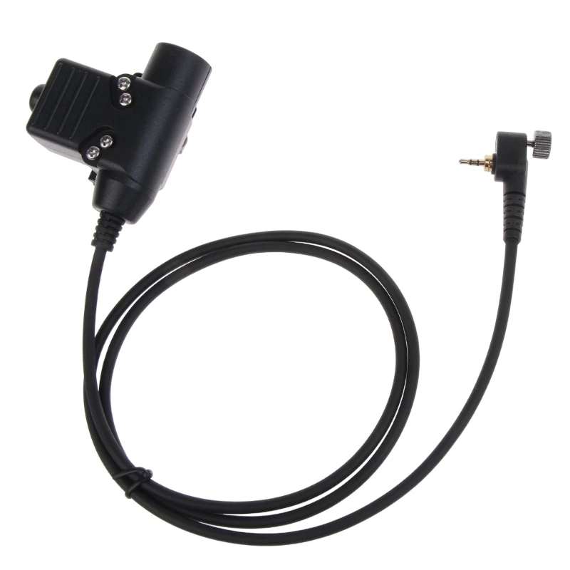 Compatible for MTH850 MTH800 MTP850 MTS850 MTH600 MTH650 HD01 HD02  PTT Cable-Plug Walkie-Talkie Headset Adapter