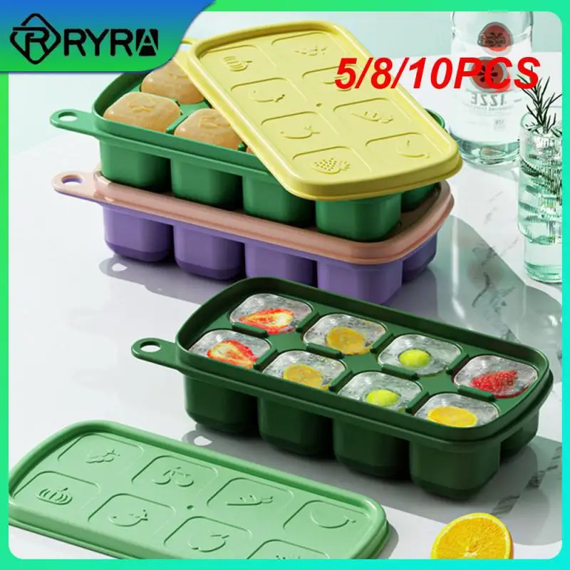 

5/8/10 шт., силиконовые подносы для холодильника
