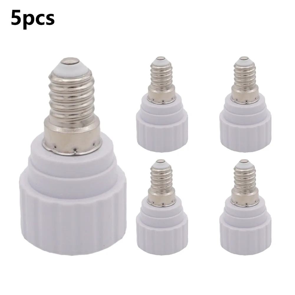 

5PC E14 To GU10 Lamp Holder Converters Base E14-GU10 Conversion Lamp Holder LED Light Bulb Adapter Bulb Base Socket Convert