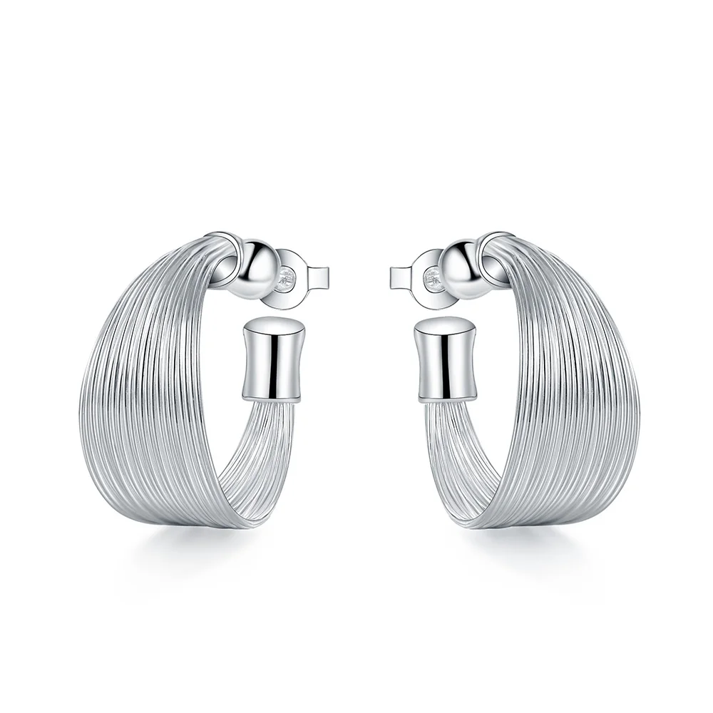 

Винтажные многолинейные серьги-гвоздики, женские круглые серьги-кольца для женщин, модные, для свадьбы, вечеринки, Рождества, высшее качест...