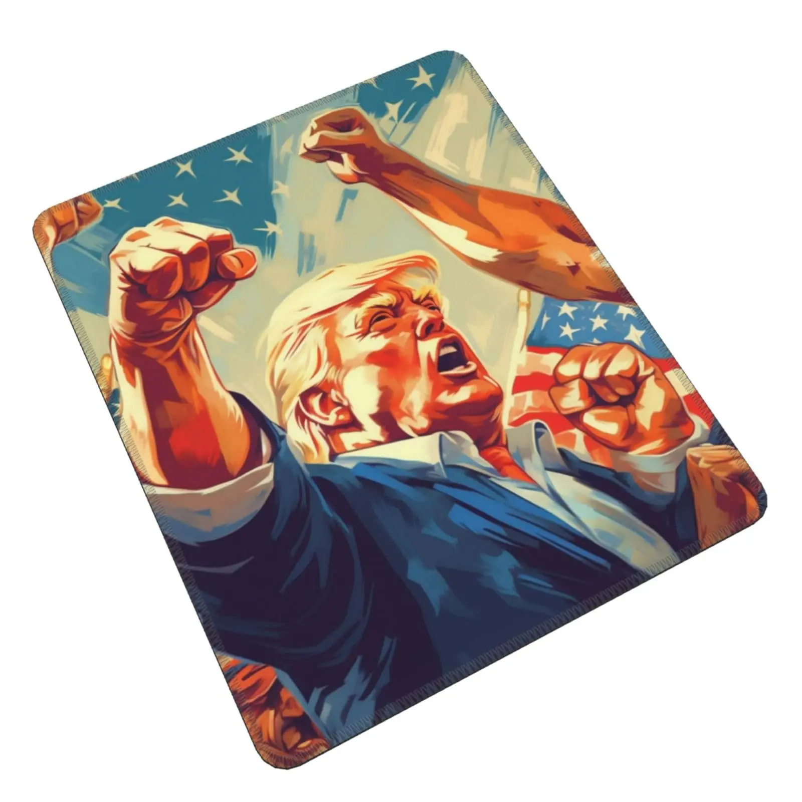 Fight Trump 2024 хит продаж квадратные коврики для мыши удобный игровой коврик