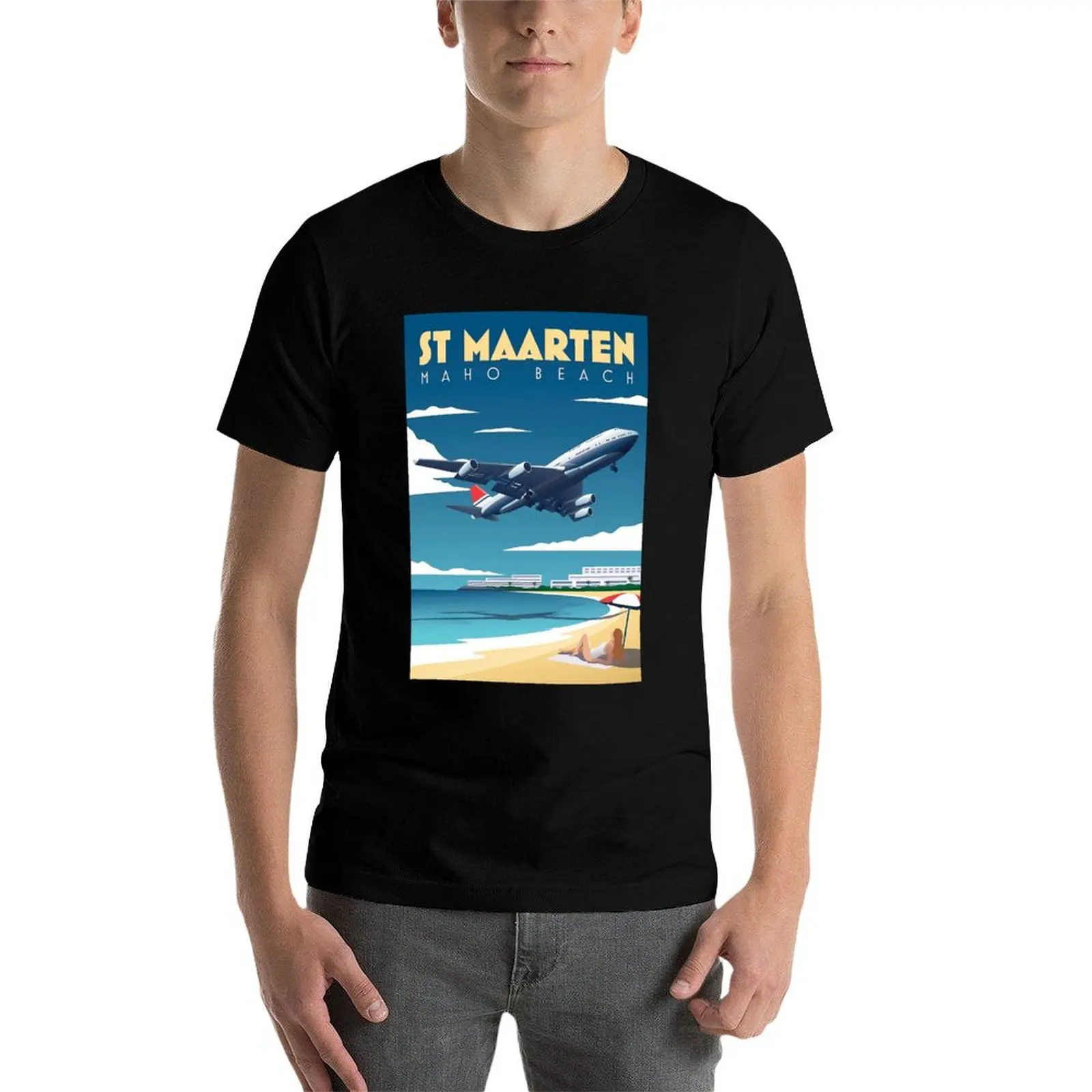Maho Beach T-Shirt Блузка митные тяжелые футболки для мужчин