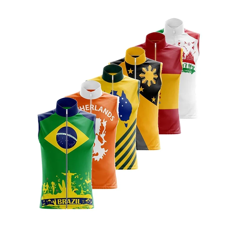 2023 летний мужской жилет без рукавов для езды на велосипеде легкий бега MTB