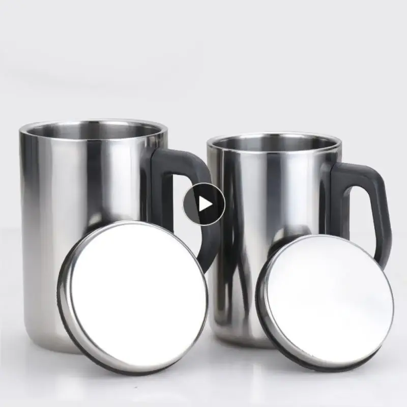 

Новые популярные чашки для кофе и чая в деловом стиле, портативные автомобильные вакуумные фляжки, кружка для кофе и вина из нержавеющей ста...