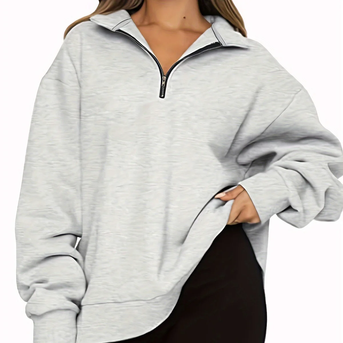 Женский Теплый свитшот на весну утром вечером теплый женский топ в дождливый