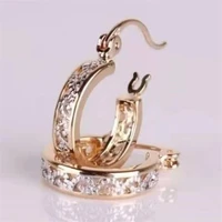 fashion gold hoop earrings hollow carving pattern women earring trendy engagement wedding party jewelry gifts for female
