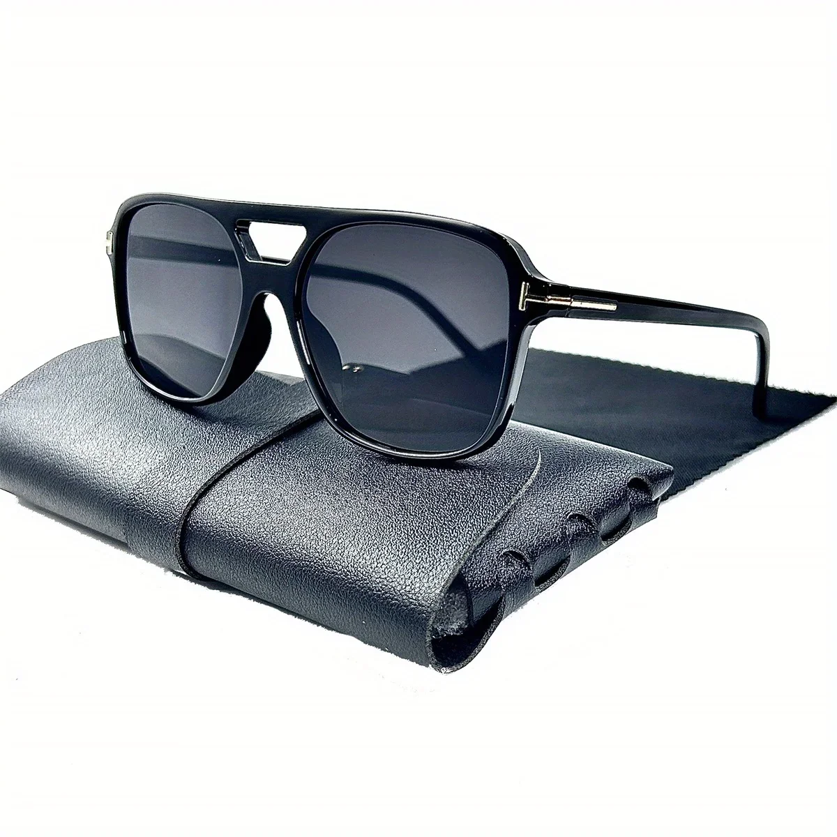 Женские солнцезащитные очки большого размера в стиле панк