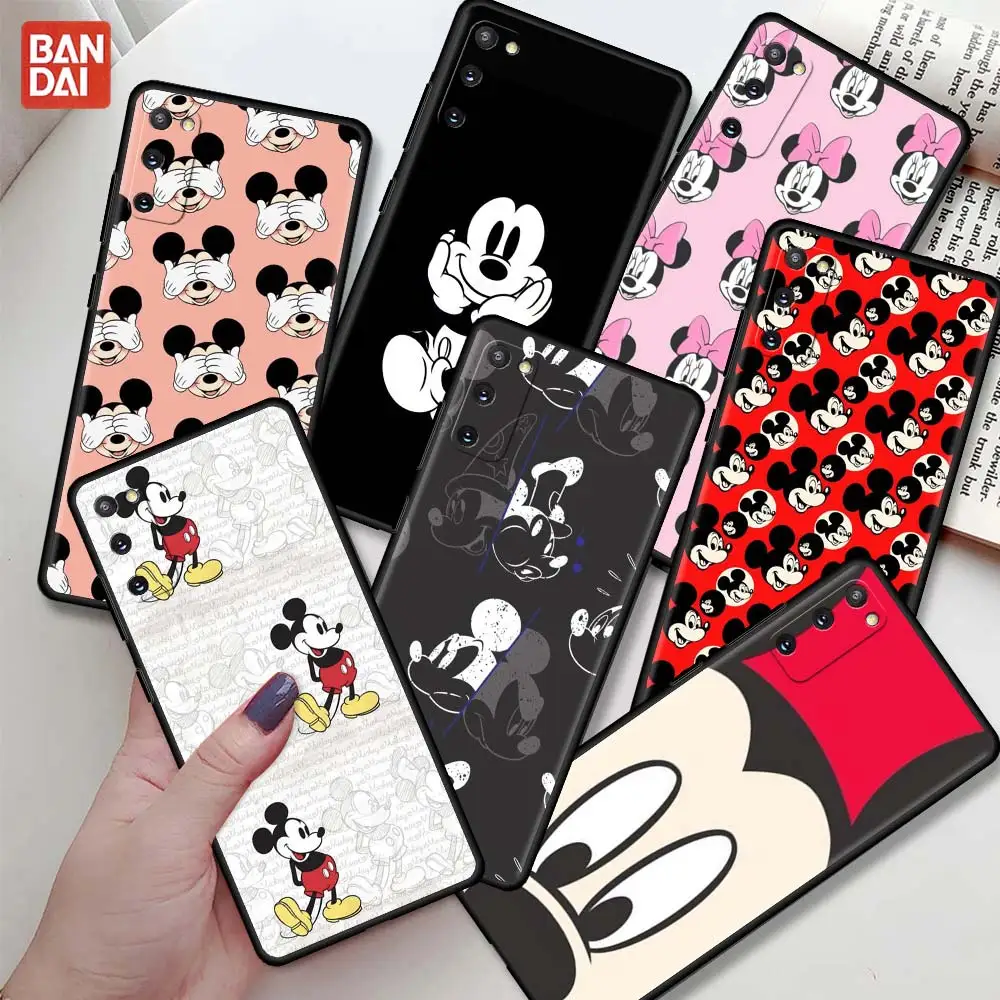 

Cartoon Mickey Minne Soft Case For Samsung Galaxy S20 FE S21 S22 S10 S9 Plus S8 Note 20 Ultra 10 Lite Phone Cover Shell