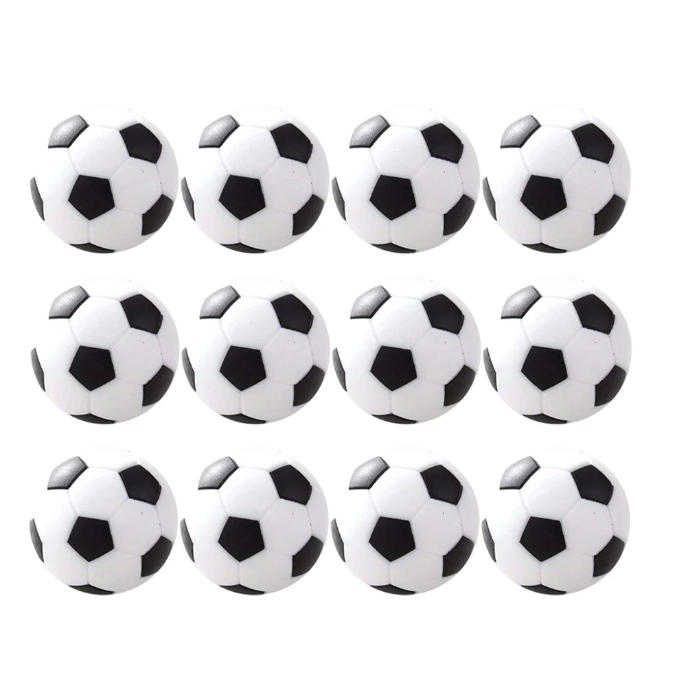

12 Pcs Table Football Balls Replacement Footballs Soccer Game Small Kids Tabletop Accessories Foosball Regulation Size