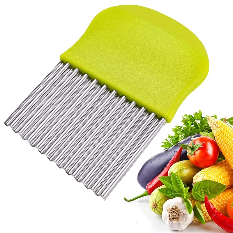 

Kitchen accessories potato ripple slicer fruit slicer safe non slip handle simple and durable tools easy to clean and store