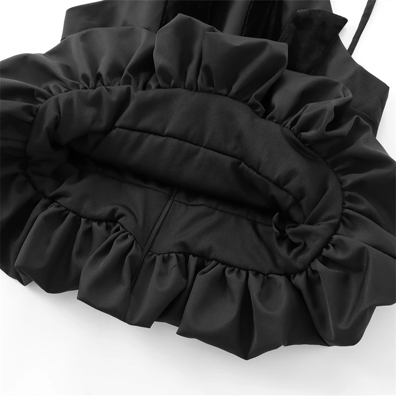 KEYANKETIAN новинка 2025 женский бархатный топ с украшением в виде банта популярный