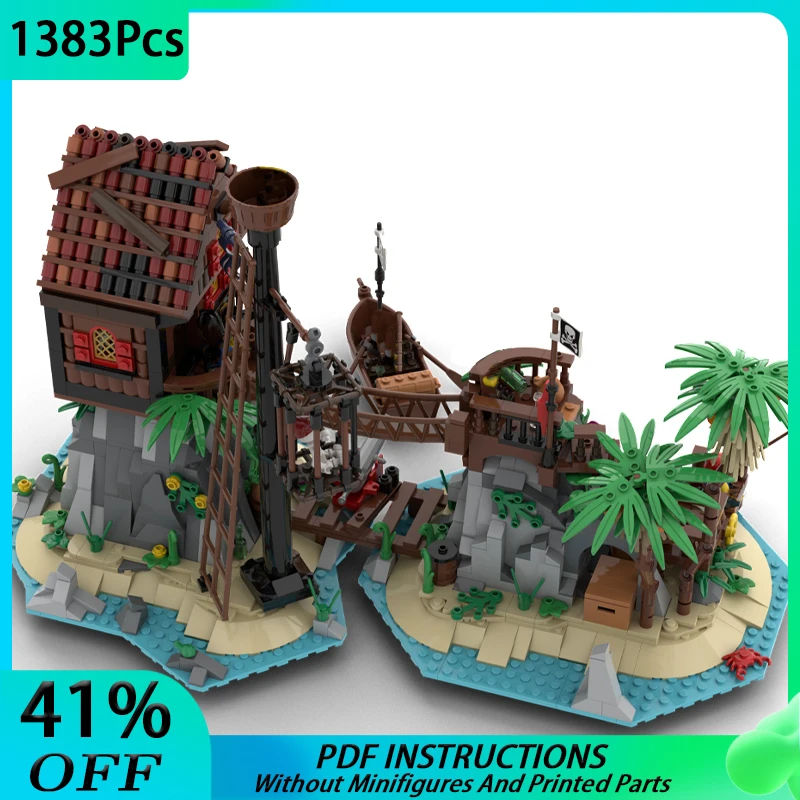 

MOC Medieval Pirate Series Forbiddens Island Remake 6270 Model Building Blocks DIY Education Bricks children Toy birthday Gift