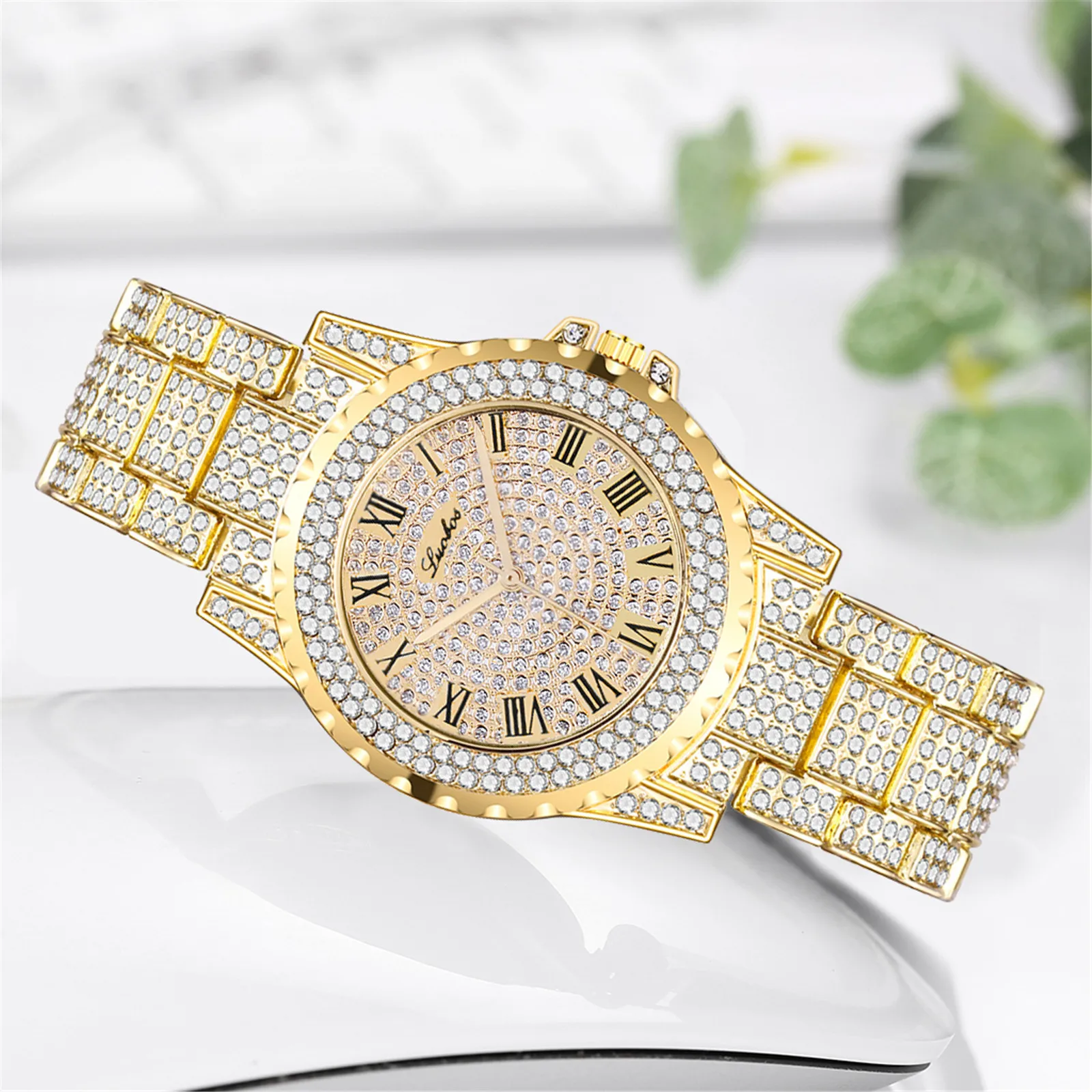 

Женские наручные часы 2023, золотые часы под платье, женские часы с кристаллами и бриллиантами, Серебристые часы из нержавеющей стали, женские часы, Montre Femme