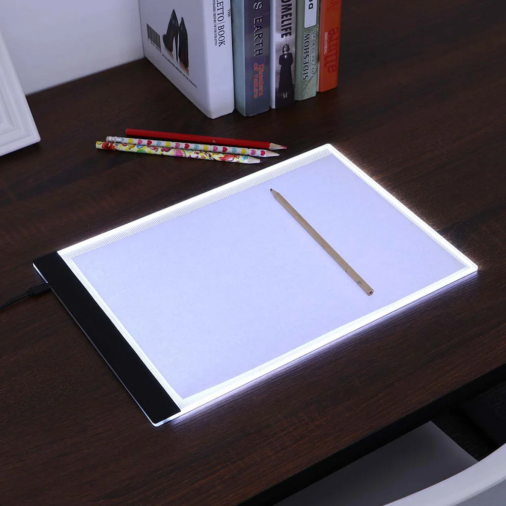 

A4 Portable LED Light Box Trace- Thin Light Pad USB LED Artcraft Tracing Pad Table for Artists Drawing Sketching Animation