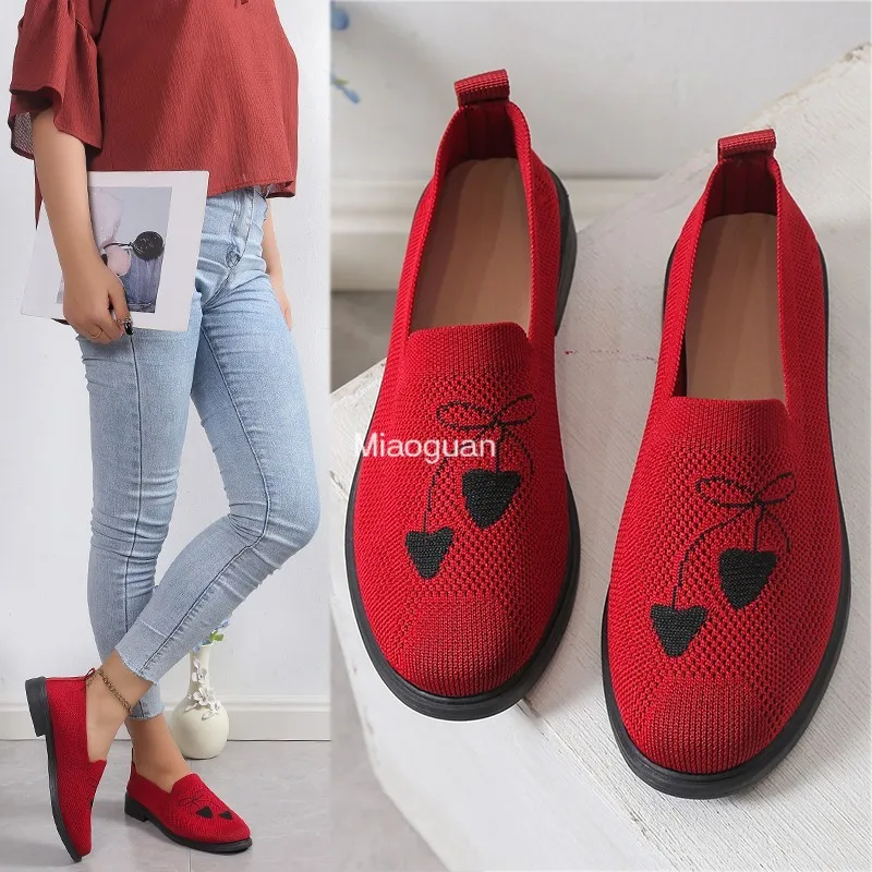 Лето-Осенняя мода 2024 новые женские туфли на плоской подошве сетчатые лоферы