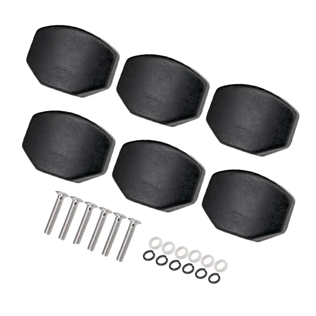 

6pcs Universal Adjustment Buttons Guitar Spare Parts For Tuner Tuner Key Guitar