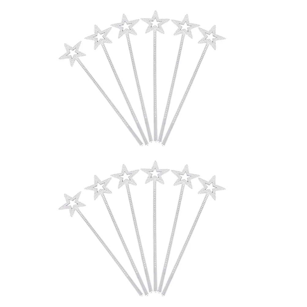 

12pcs Star Designed Fairy Wands Chic Birthday Photo Props Party Fairy Wands