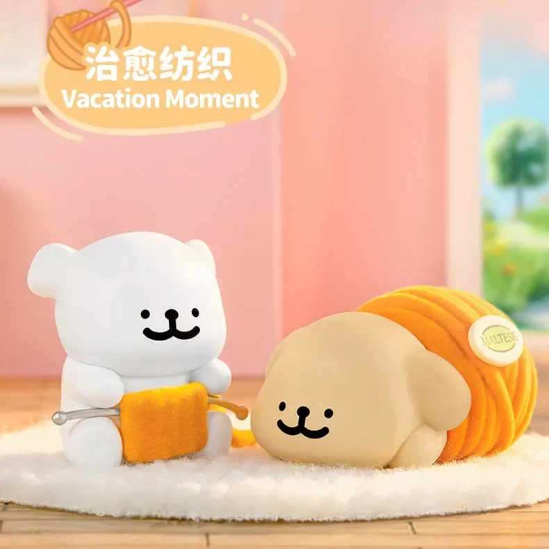 Фото Игрушки-сюрпризы FUNISM Maltese Happy Series: милые аниме-фигурки, коробка-сюрприз, куклы для девочек, подарок №3