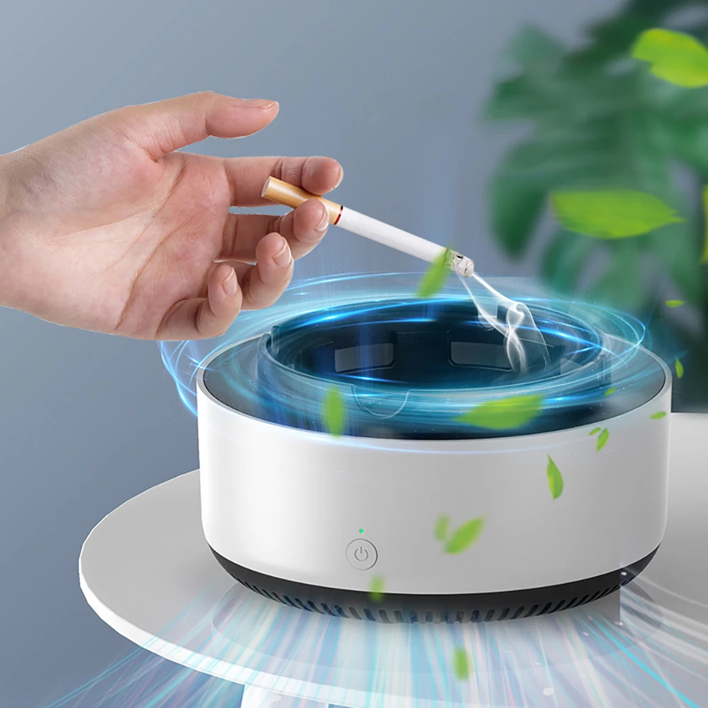 Smokeless Ashtray Negative Ion Air Purifier Smoke Grabber Air Freshener Ash Tray Purifiers for Cigarette Smoker Home Office Car