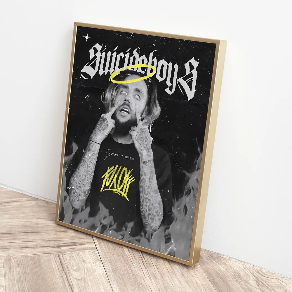 Singer S-Suicideboy Whitepaper Poster HD Quality Wall Art Painting Study Room Decor