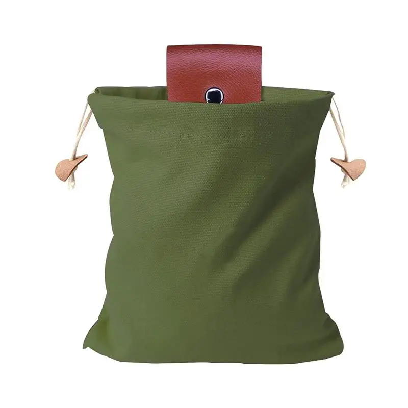 

Mushroom Foraging Bag Dog Treat Pouch Collapsible Harvesting Pouch With Drawstring For Outdoor Hunting Travel Dog Training
