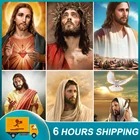 Алмазная 5D картина сделай сам, Набор для вышивки крестиком, мозаика с иконами Иисуса Христа стразы, Декор, распродажа