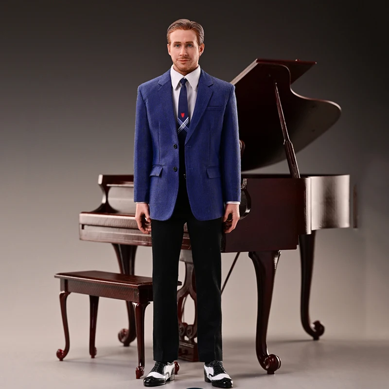 

DAFTOYS F021 1/6 Scale La La Land Dream Boy Musician Ryan Gosling Figure 12 inches Action Head Clothes Full Set Model Toys