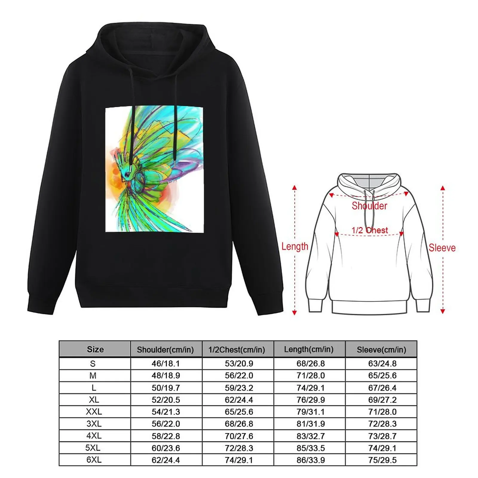 Пуловер Quetzal с акварелью и тушью осенняя мужская дизайнерская одежда уличная