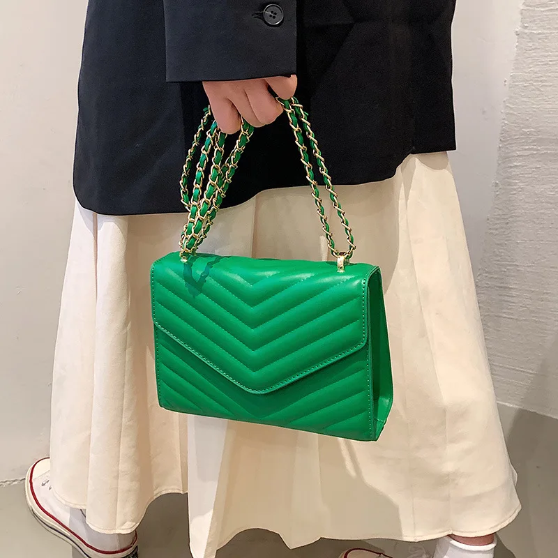 

PU Leather Women Shoulder Bag 2022 Chain Small Square Bag Design Luxury Handbag Female Travel Crossbody Bags Purses Sac A Main